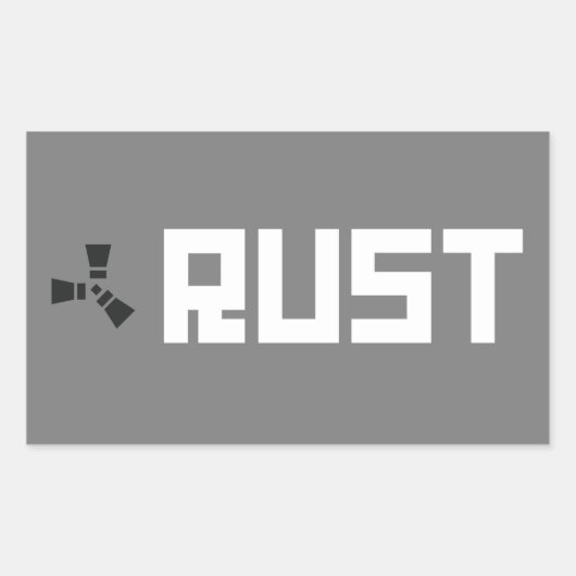 RUST Banner BGWG Rechteckiger Aufkleber (Vorderseite)