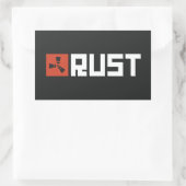 RUST Banner BRWB Rechteckiger Aufkleber (Tasche)