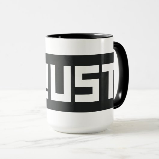 RUST Banner BRWB Tasse (VorderseiteRechts)