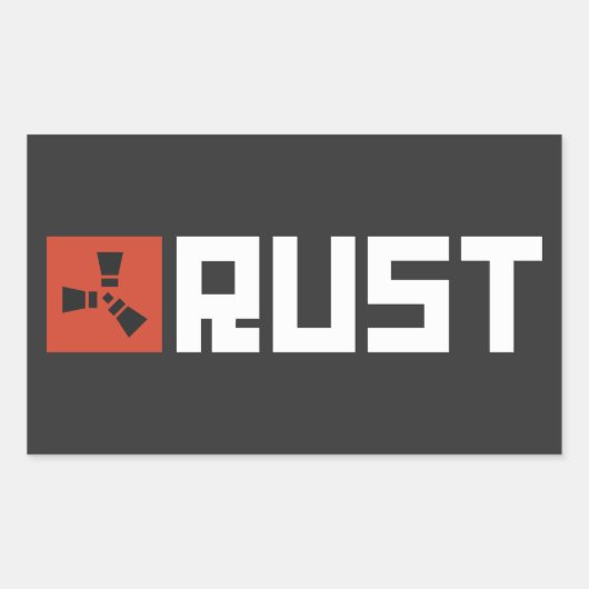 RUST Banner BRWC Rechteckiger Aufkleber (Vorderseite)
