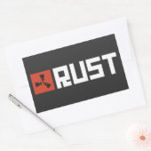 RUST Banner BRWC Rechteckiger Aufkleber (Umschlag)
