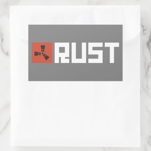 RUST Banner BRWG Rechteckiger Aufkleber (Tasche)