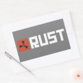 RUST Banner BRWG Rechteckiger Aufkleber (Umschlag)