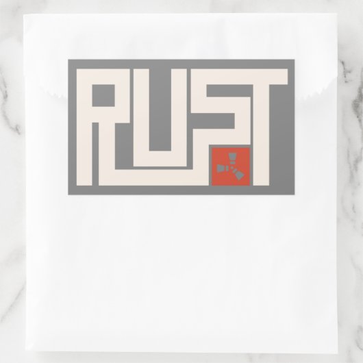 RUST Banner CRWaG Rechteckiger Aufkleber (Tasche)