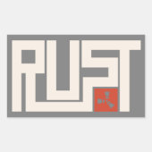 RUST Banner CRWaG Rechteckiger Aufkleber (Vorderseite)