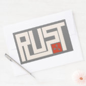 RUST Banner CRWaG Rechteckiger Aufkleber (Umschlag)