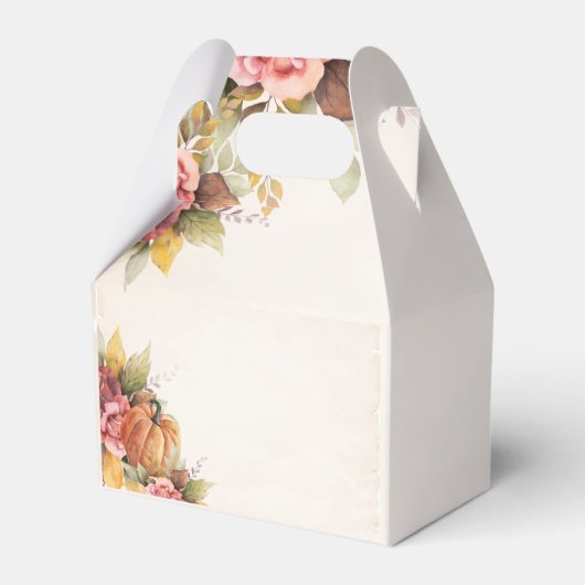 Rust-Blätter Pumpkin Fall Brautparty Geschenkschachtel (Rückseite)