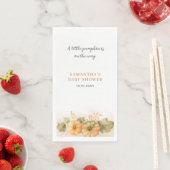 Rust-Blätter Pumpkin Fall Girls Babydusche Serviette (Beispiel)