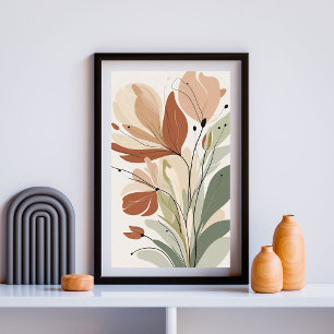 Rust Bloom Serenity IV – Zeitgenössische Botanik Poster