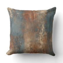 Rust Blue Beige Abstrakt Earth Tone