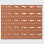 Rust Boho Minimalistisch Gender Neutral Baby Dusch Geschenkpapier (Flach)