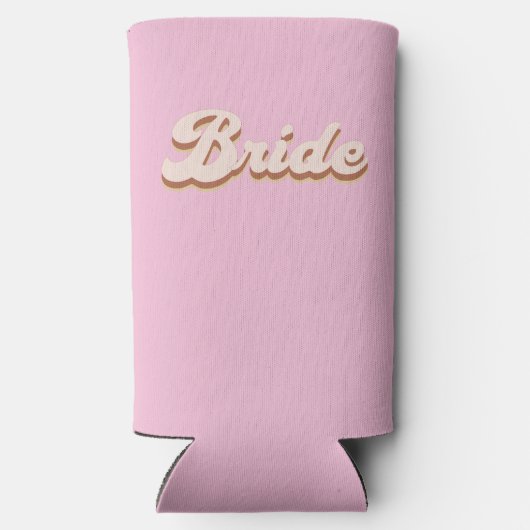Rust Boho Retro Junggeselinnen-Abschied Bride Selters Dosenkühler (Rückseite)
