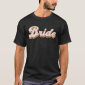 Rust Boho Retro Junggeselinnen-Abschied Bride T - T-Shirt (Vorderseite)