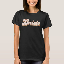 Rust Boho Retro Junggeselinnen-Abschied Bride T -  T-Shirt