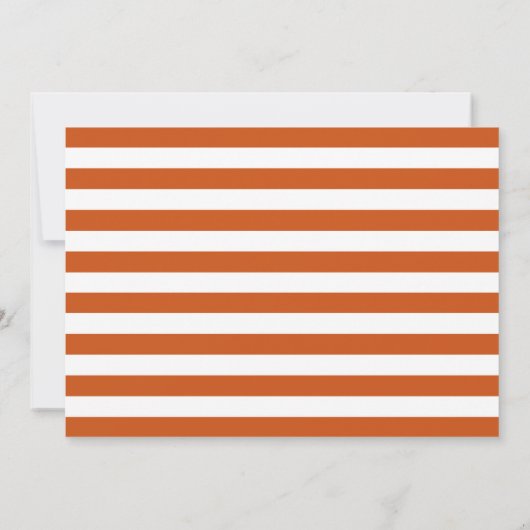 Rust Bold Serif Single Photo Graduation Ankündigung (Rückseite)