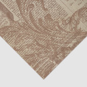 Rust Brown Filigree Seidenpapier (Ausschnitt)