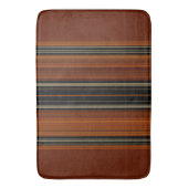 Rust Brown Modern Stripes   Badematte (Vorderseite Vertikal)