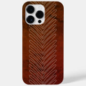 Rust Brown Modern Tribal African Arrows Case-Mate iPhone Hülle (Rückseite)
