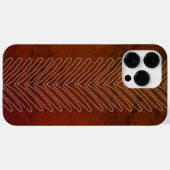 Rust Brown Modern Tribal African Arrows Case-Mate iPhone Hülle (Rückseite (Horizontal))
