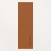 Rust-Brown Personalisiert Yoga Mat Yogamatte (Vorderseite)