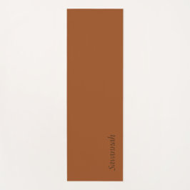 Rust-Brown Personalisiert Yoga Mat Yogamatte