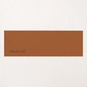 Rust-Brown Personalisiert Yoga Mat Yogamatte (Vorderseite (Horizontal))