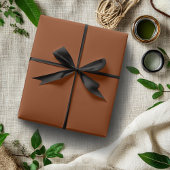 Rust Brown Solid Color | Classic | elegant Geschenkpapier