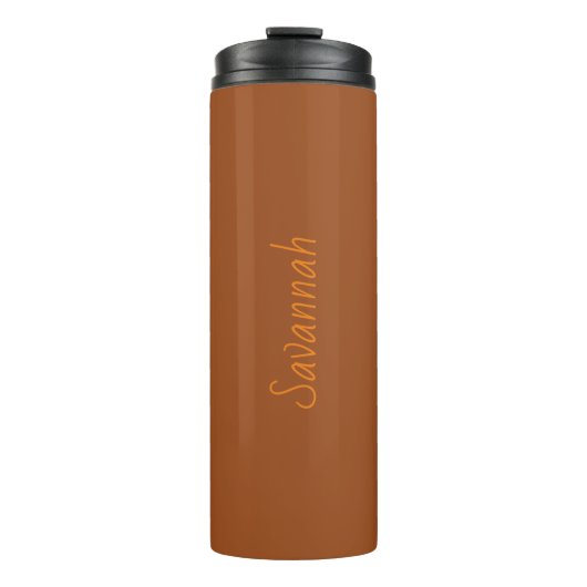Rust-Brown-Thermal-Tumbler Thermosbecher (Vorderseite)