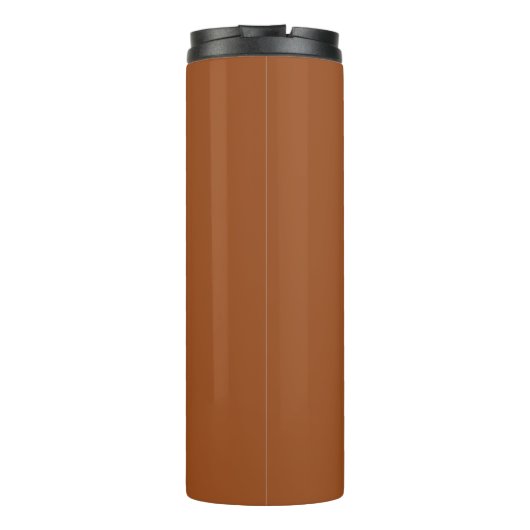 Rust-Brown-Thermal-Tumbler Thermosbecher (Rückseite)