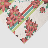 Rust Burgundy und Aquamarin Seidenpapier (Ausschnitt)