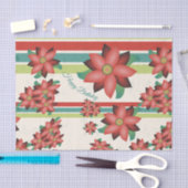 Rust Burgundy und Aquamarin Seidenpapier (Handwerk)