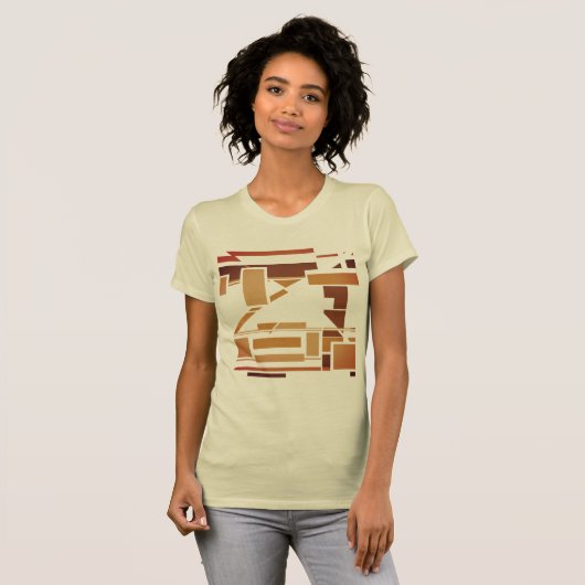 Rust Burnt Orange Brown Südwest Art inspiriert T-Shirt (Vorne ganz)