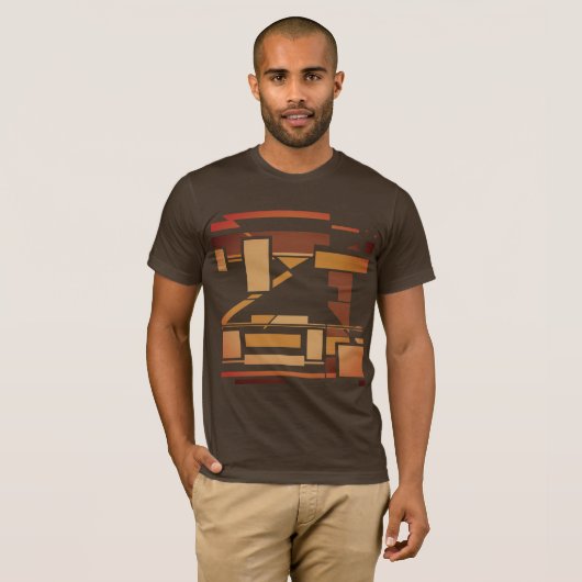 Rust Burnt Orange Brown Südwest Art inspiriert T-Shirt (Vorne ganz)