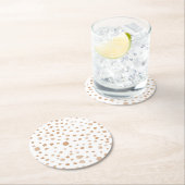 Rust Confetti Aquarell Dots Paper Untersetzer (Vor Ort)