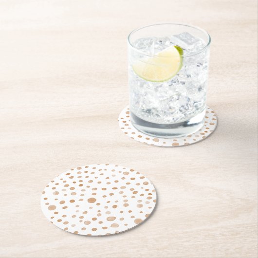 Rust Confetti Aquarell Dots Paper Untersetzer (Vor Ort)