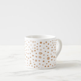 Rust Confetti Wassercolor Dots Espresso Tasse