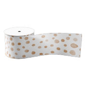 Rust Confetti Wassercolor Dots Ribbon Ripsband (Spule)