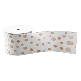 Rust Confetti Wassercolor Dots Ribbon Ripsband