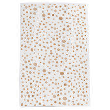 Rust Confetti Wasserfarbe Dots Geschenktasche