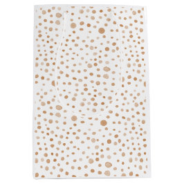 Rust Confetti Wasserfarbe Dots Geschenktasche Mittlere Geschenktüte