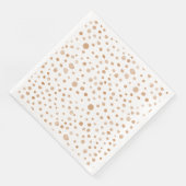 Rust Confetti Wasserfarbe Dots Papier Napkin Serviette (Ecke)
