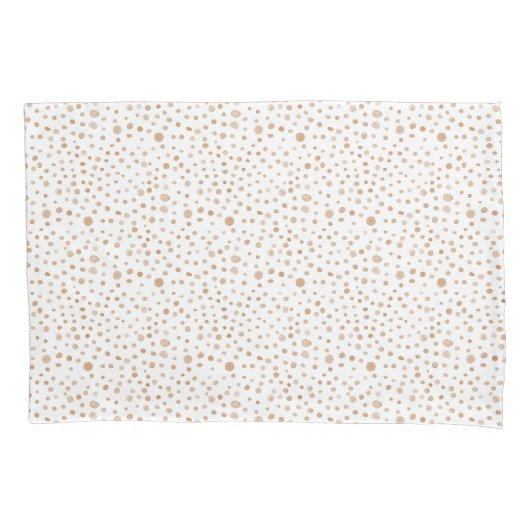 Rust Confetti Wasserfarbe Dots Pillowcase Kissenbezug (Vorderseite)