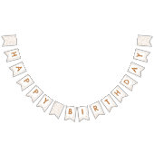 Rust Confetti Wasserfarben Dots Jagdflagge Wimpelkette (Alle)