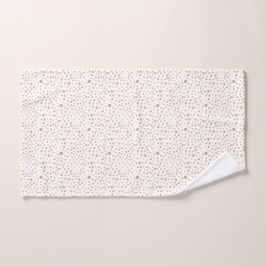 Rust Confetti Wasserfarben Punkte Badhandtuch Set (Handtuch)