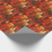 Rust & Copper Elegance: Hoch entwickelte Grafik Geschenkpapier (Ecke)