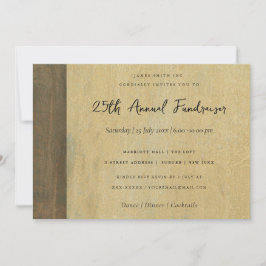 RUST CORROSIVE GRUNGE YELLOW METAL CORPORATE EVENT EINLADUNG