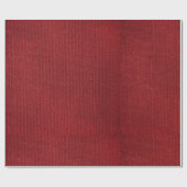 Rust Deep Red Burgund Burlap Style Country Chic Geschenkpapier (Flach)