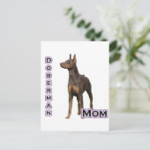 Rust Doberman Mama 4 Postkarte (Stehend Vorderseite)
