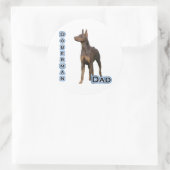 Rust Doberman Vater 4 - Aufkleber (Tasche)