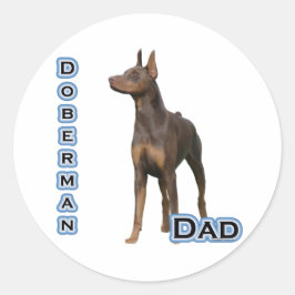 Rust Doberman Vater 4 - Aufkleber